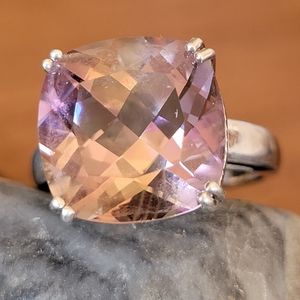 Cushion cut Ametrine/Silver